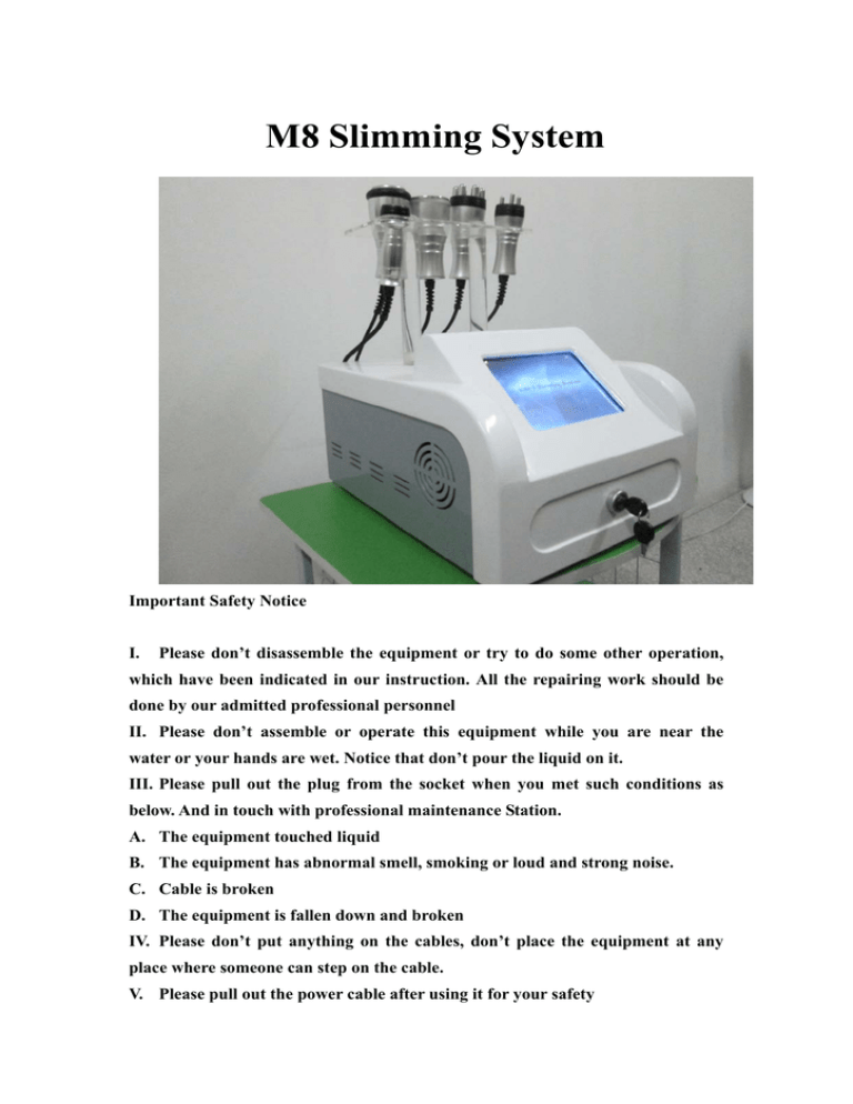 m8 slimming machine